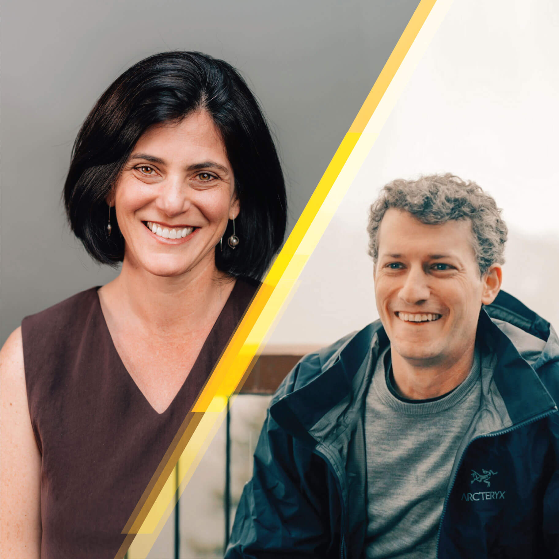 Portraits of Tania Simoncelli, Chan Zuckerberg Initiative, and Brian Wallach, I AM ALS