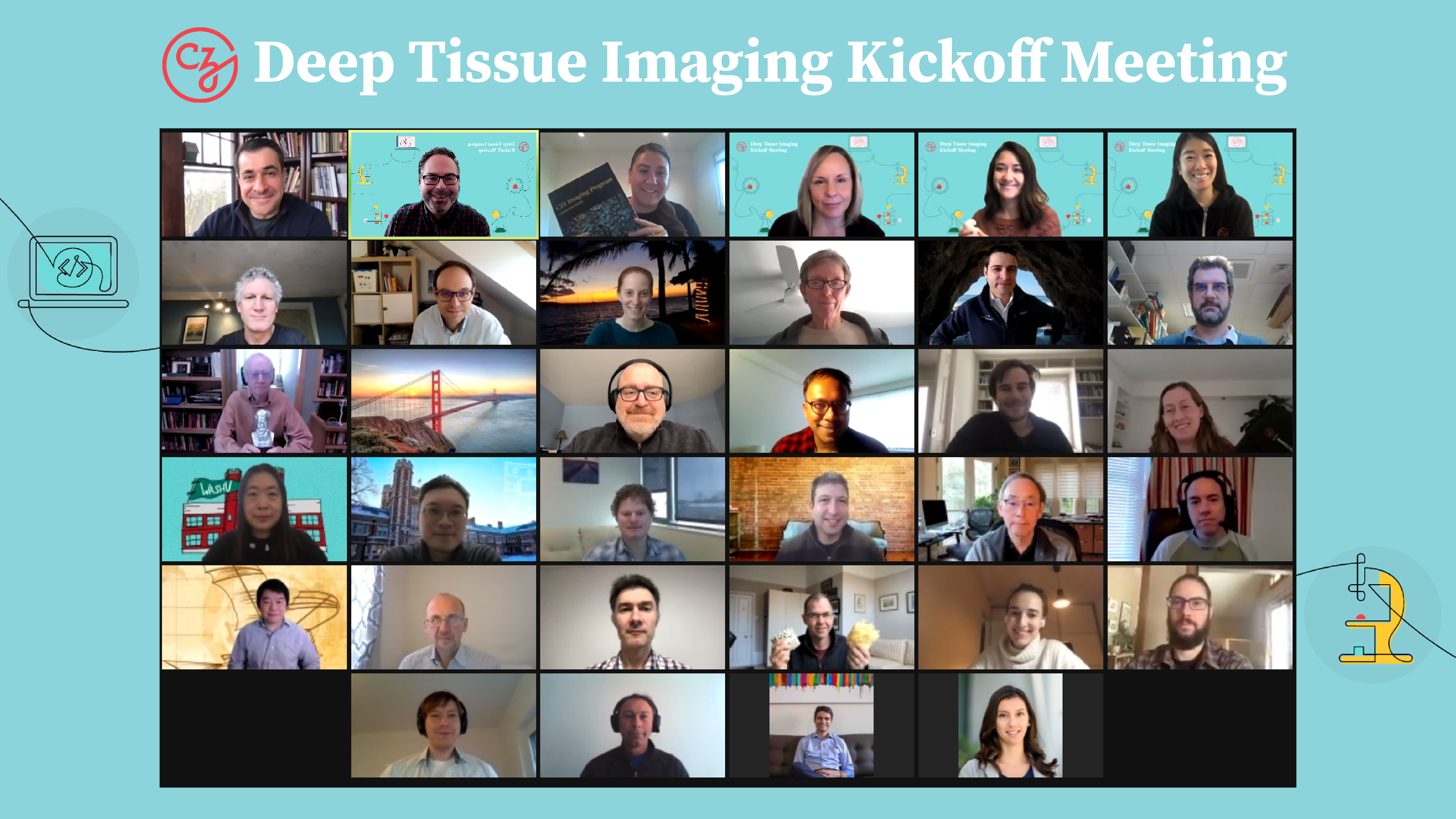 Screenshot of meeting participants on the Zoom platform.